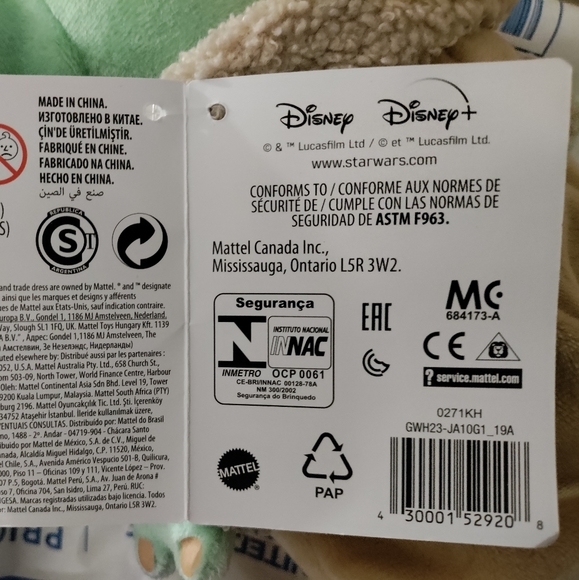 🆕Mattel | Star Wars Baby Yoda Mandalorian The Child Plush Toy - Picture 4 of 7